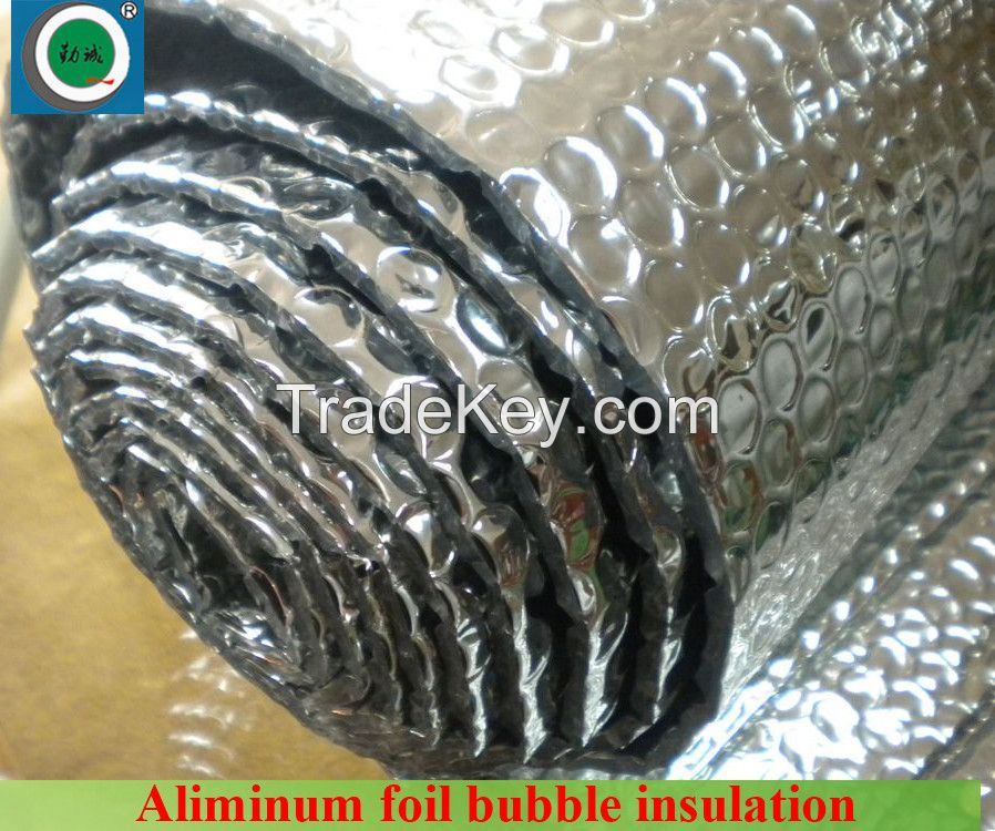 Reflective aluminum foil bubble insulation for steel construction and house