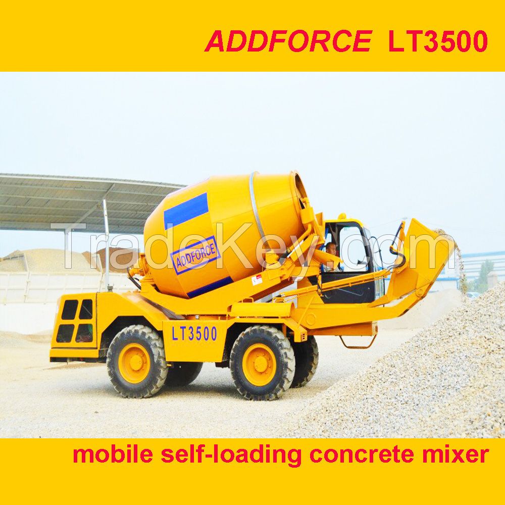 ADDFORCE mobile self-loading concrete mixer