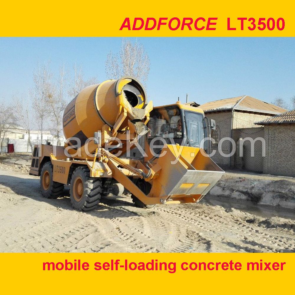ADDFORCE 3.5 m3 mobile self-loading concrete mixer