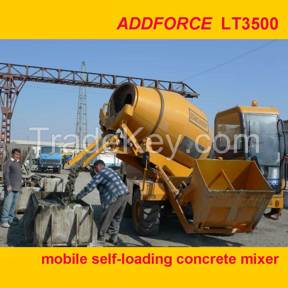 ADDFORCE 3.5 m3 mobile self-loading concrete mixer