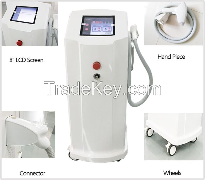Vertical 808nm Diode Laser Hair Removal Machine
