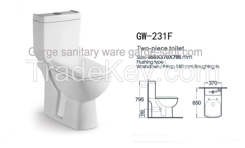 sanitary ware two piece toilet ceramic toilets