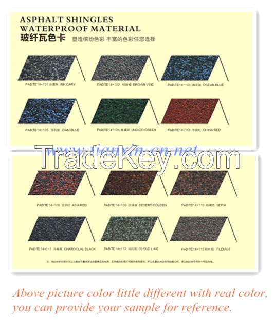 Fiberglass roof tile for sale Asphalt mat price