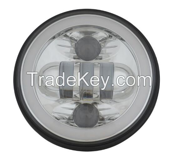 5.75inch 50W High/Low Halo Ring LED Headlight for Harley Motorcycle