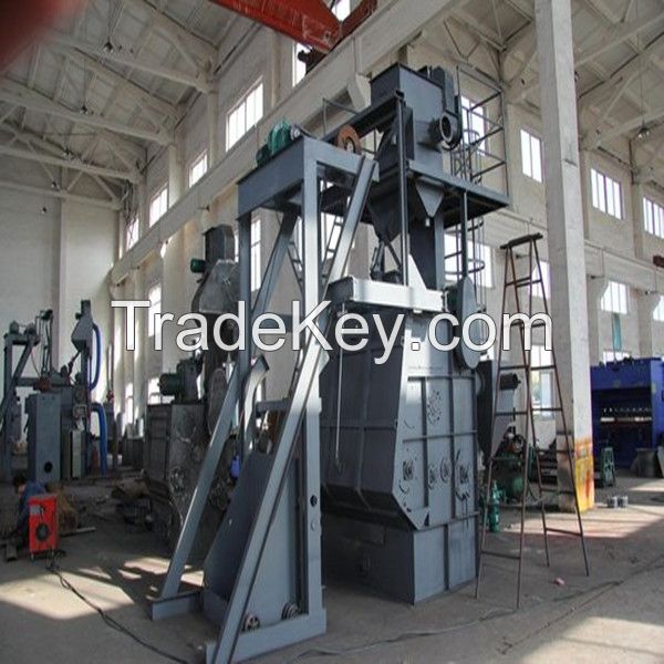 Customized Castings Cleaning Tumble Belt Shot Blaster / Blasting Machine