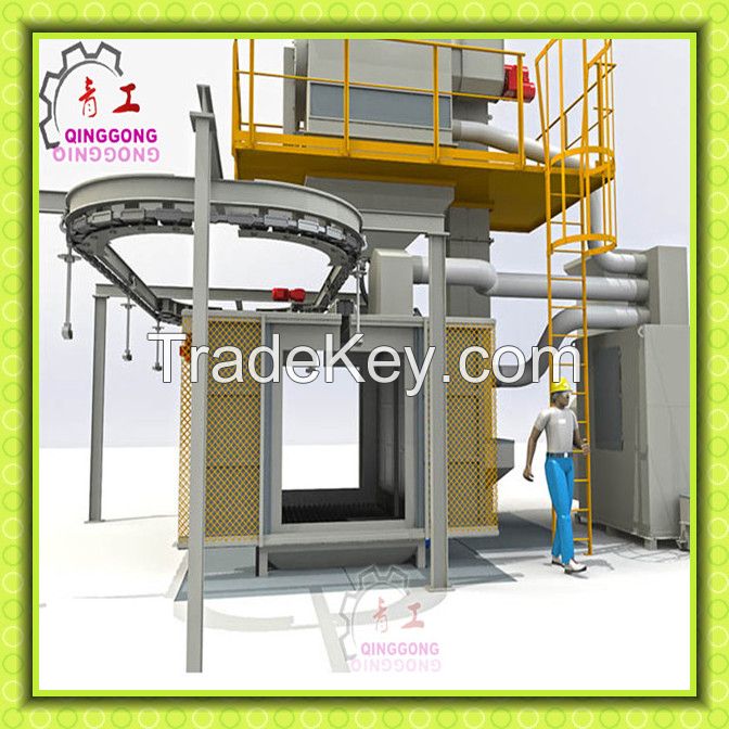 Through Type Surface Descaling Overhead Rail Shot Blasting Machine/Equipment