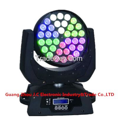 36pcs RGBW 4in1 LED Moving Head Zoom for stage light disco light 