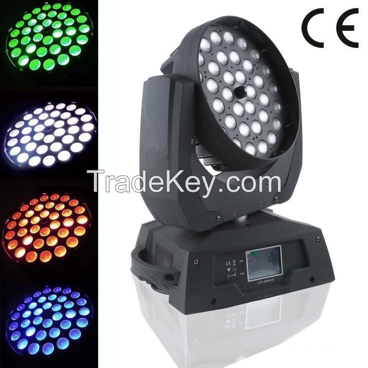 36pcs RGBW 4in1 LED Moving Head Zoom for stage light disco light