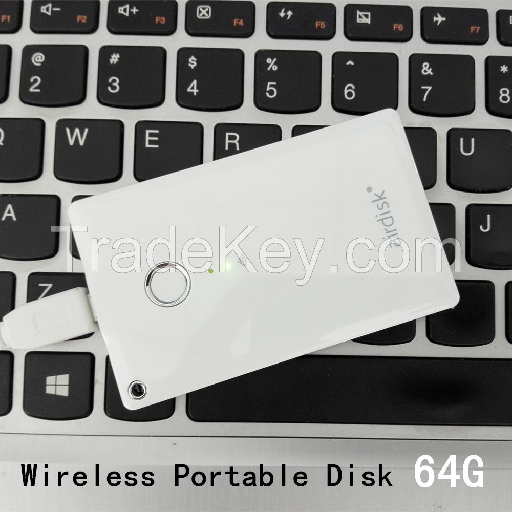 Wifi Storage 64GB Wireless sharing data airdisk For iOS Android