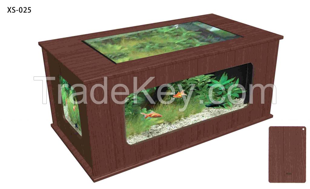 Painting frame table aquarium