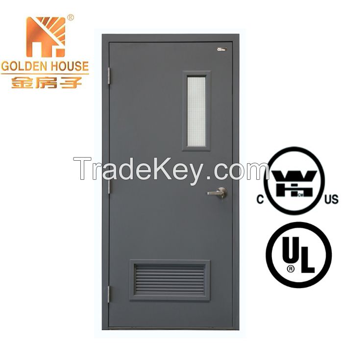 UL WH intertek FM steel fire rated door