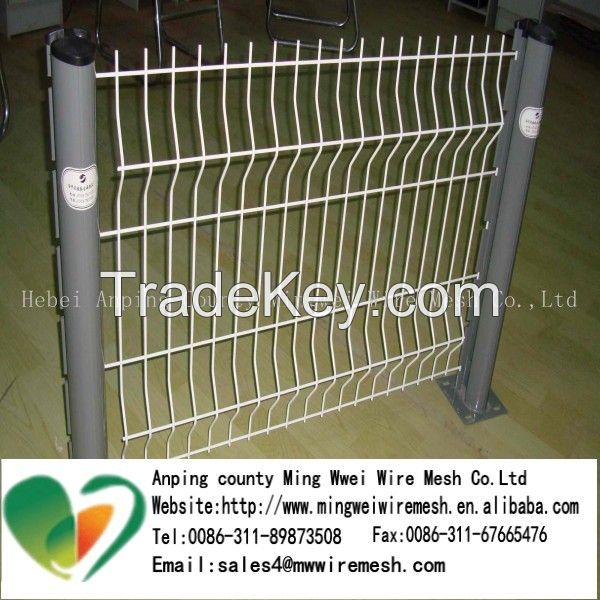 Durable PVC coated curvy welded fence 