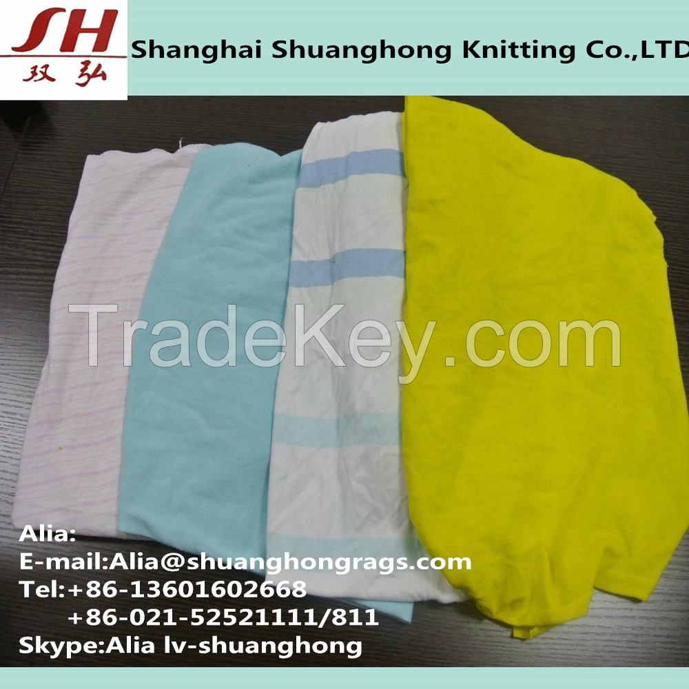 Low price light 100% Cotton cleaning rags for machine (New )