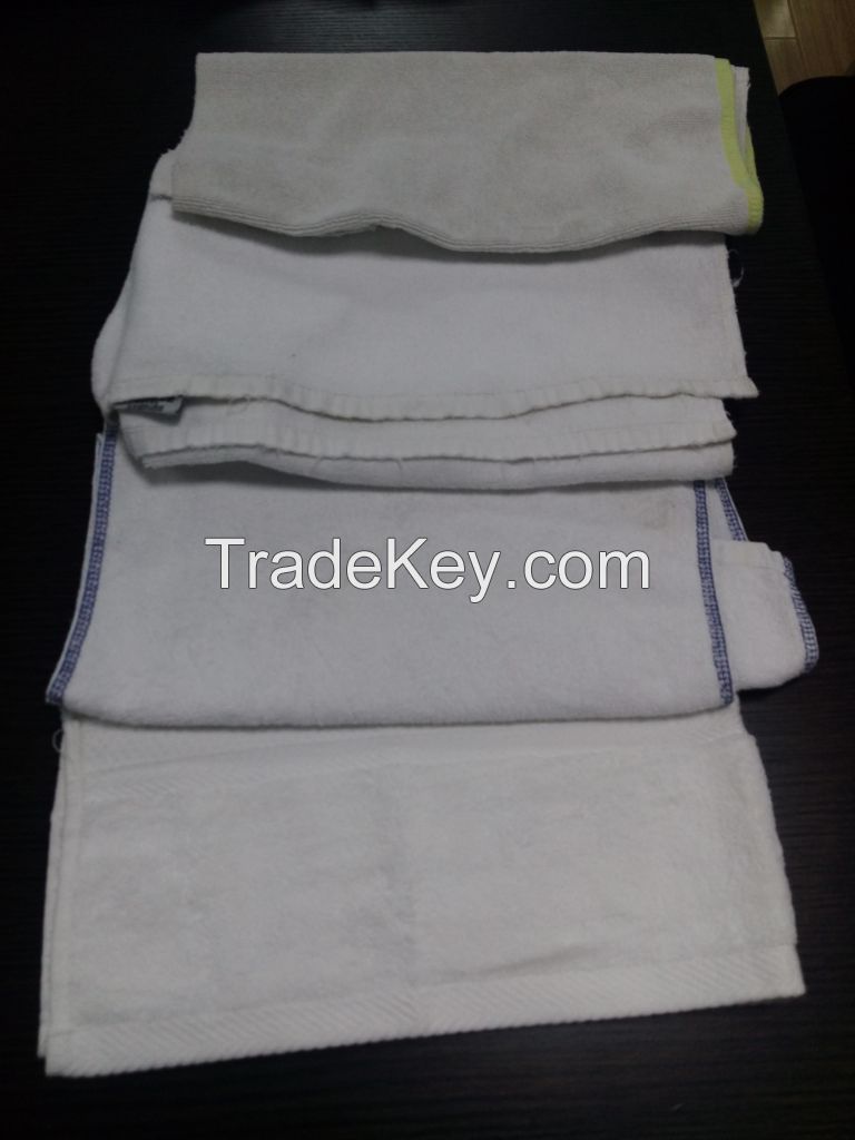Used face cleaning towel made by recycled