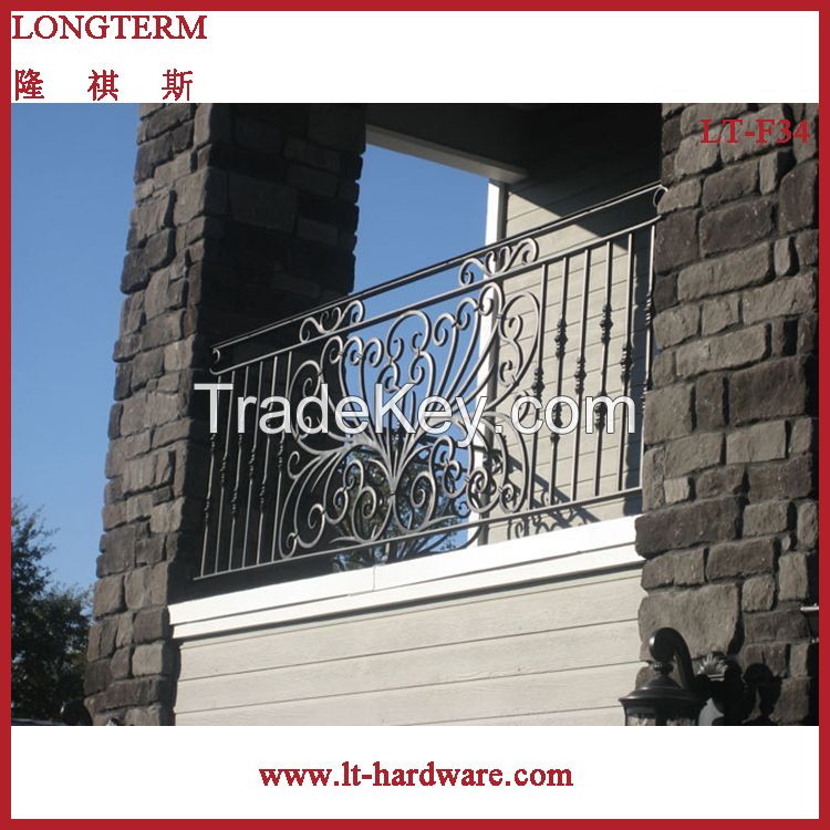 wrought iron steel outside balcony/deck railing handrail