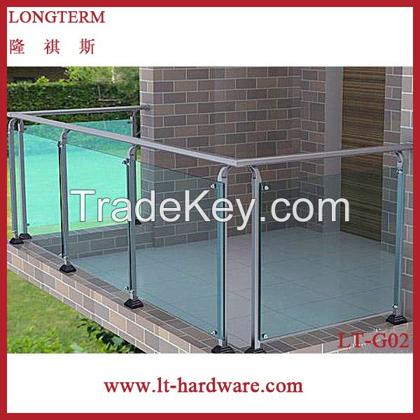 outdoor balcony glass railing