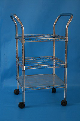 Light-duty wire shelf cart