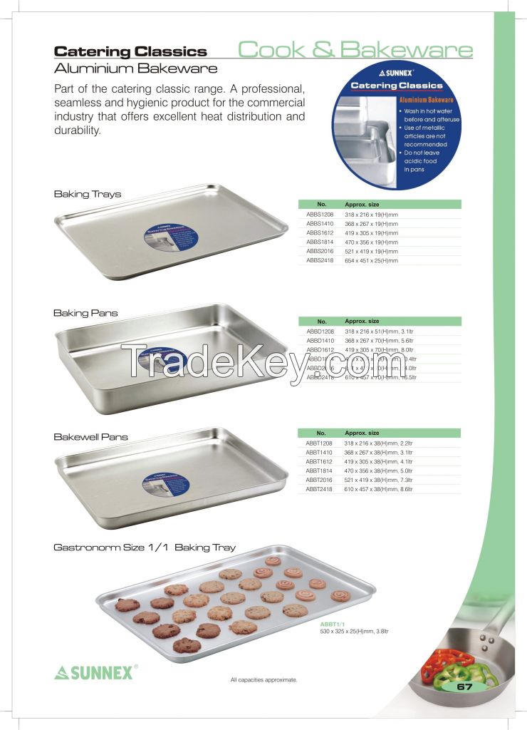 Aluminium Bakeware Trays/Pan