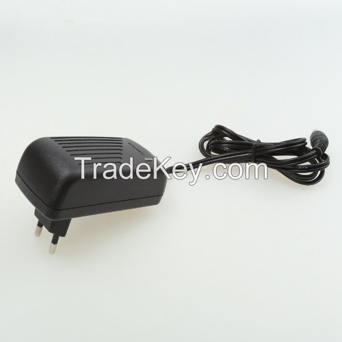 12V 1A 100-240VAC AC/DC Adapter Charger Power Supply EU Plug (Black)