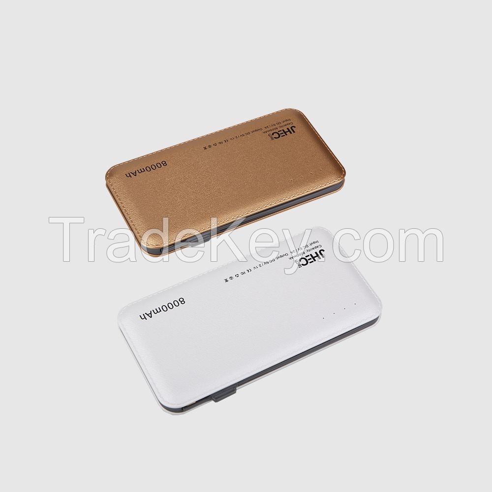 Custom Logo Hot Wholesale High Quality Built-in Cable PVC Power Bank