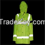 Reflective Rain Coat, Rain-proof, Security Equipmengt