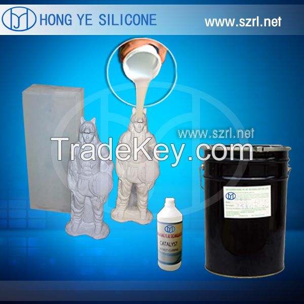 Tin cure silicone rubber for artificial stone molding