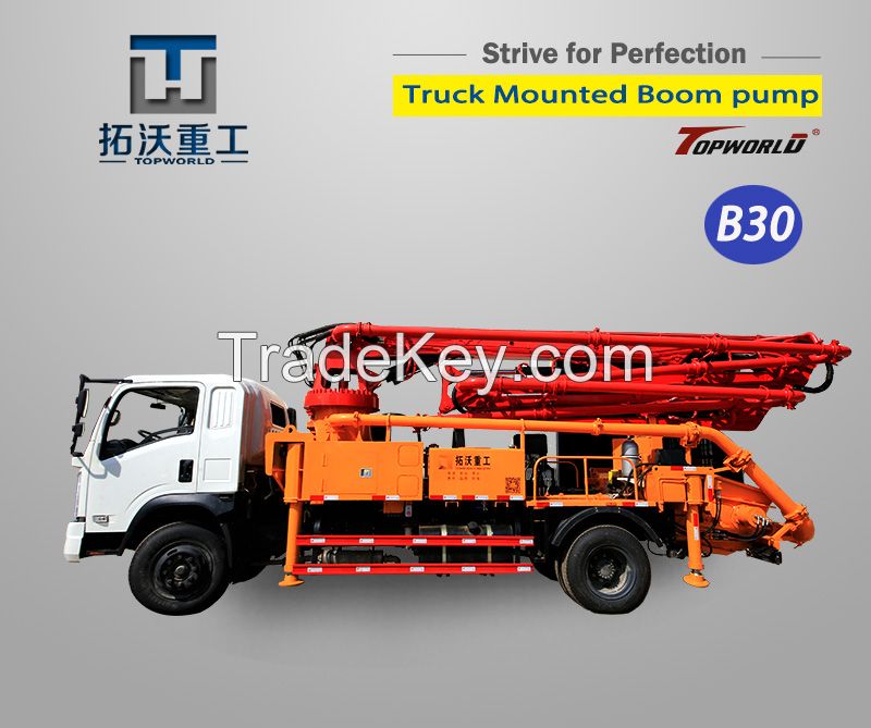 Concrete Placing Boom Pump Truck 25 Meters