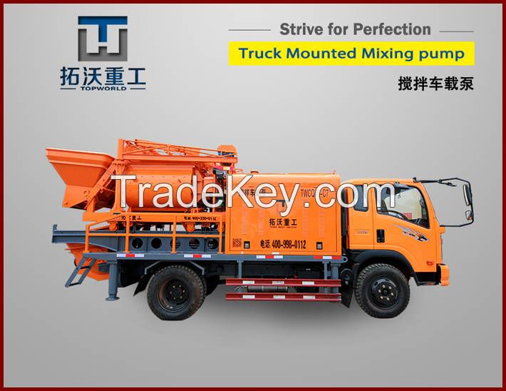 Truck Mounted Concrete Mixer Pump Combined C7