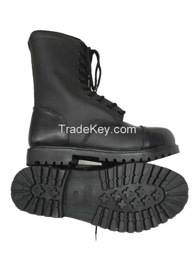 Military Black embossing full leather jungle boot, Combat boot, Safety boot