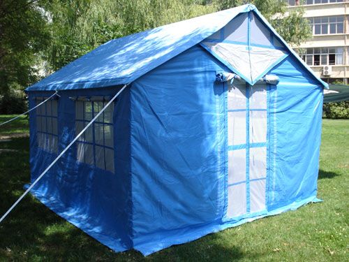 Military disaster relief tent, Blue refugee tentÃ¯Â¼ï¿½double layer tent