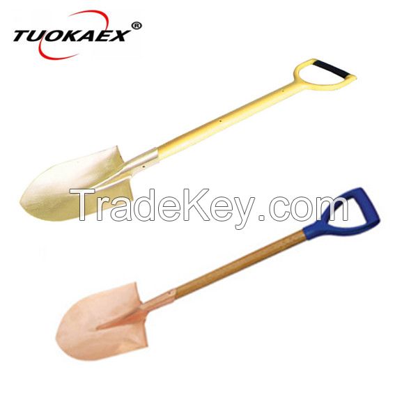 Round point shovel non sparking hand tools