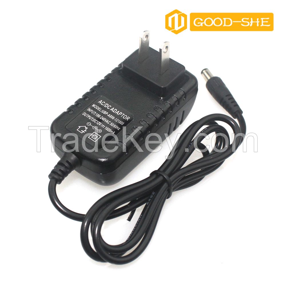 12v 2a AC/DC power adapter 110-240V input voltage 24W 12v2a CCTV camera charger