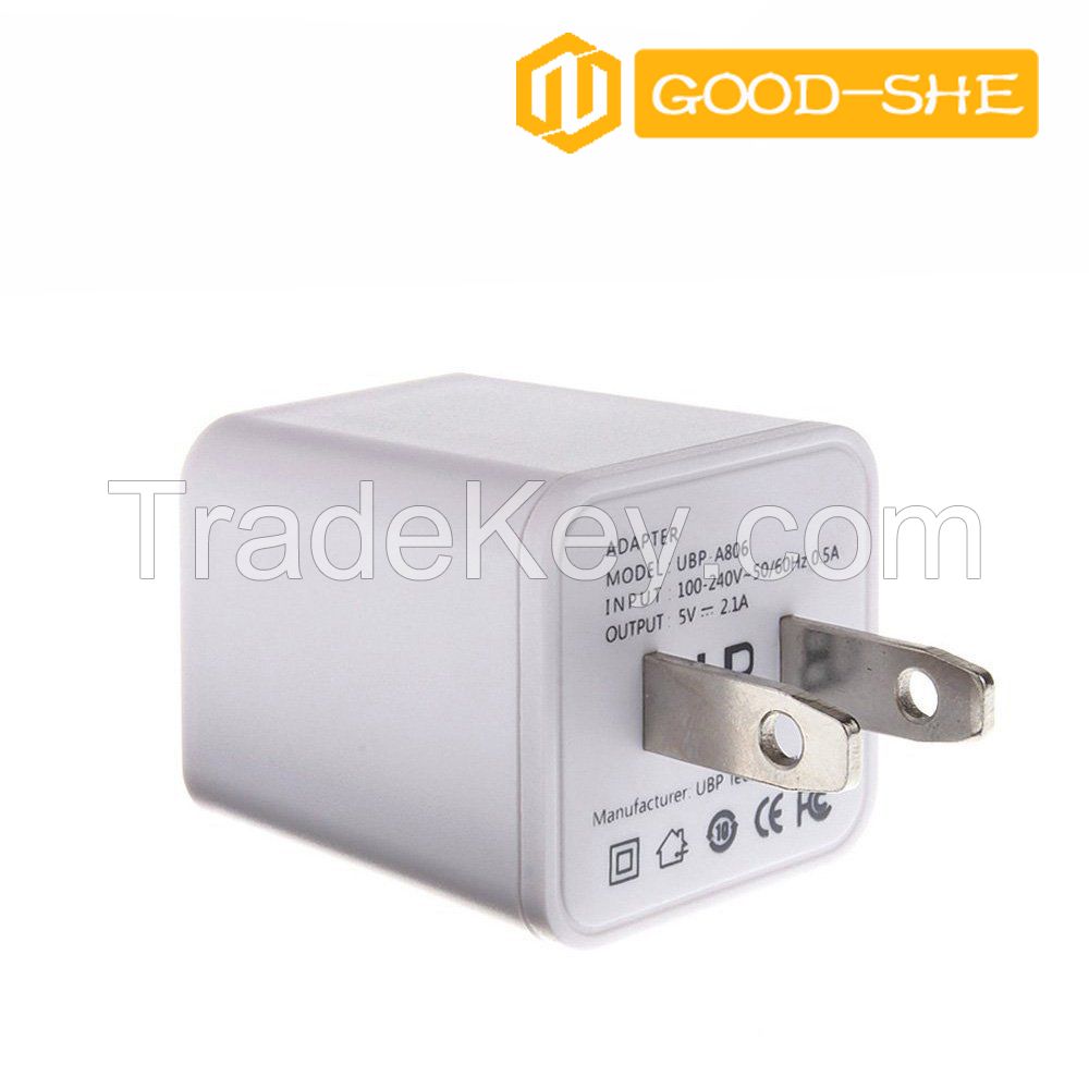 2016 Amazon hot selling dual usb charger 5V 2.1A power supply