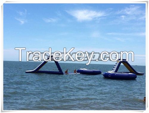 New coming inflatable aqua slide water slide water park games
