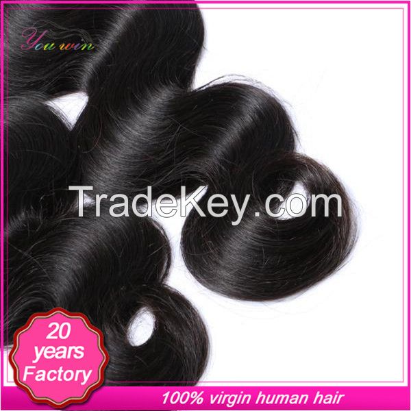 Factory quality guaranteed bleached free virgin body wave Peruvian hair