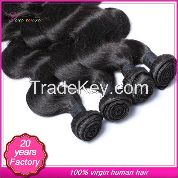 Factory quality guaranteed bleached free virgin body wave Peruvian hair