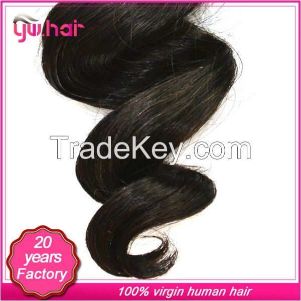 Factory quality guaranteed bleached free virgin body wave Peruvian hair