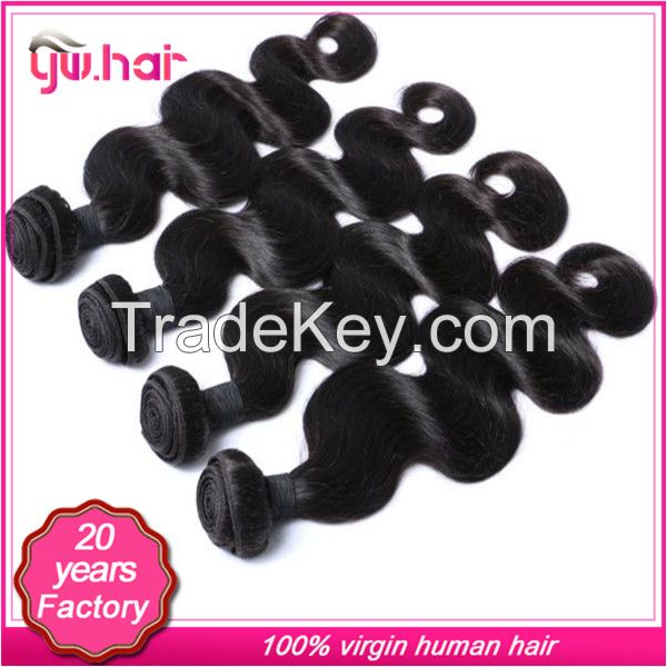Factory quality guaranteed bleached free virgin body wave Peruvian hair