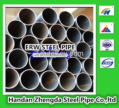 China top quality ERW round welded/black pipe manufacturer