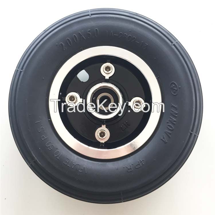 200*50 Electric Wheelchair PU Filled Rubber Wheels