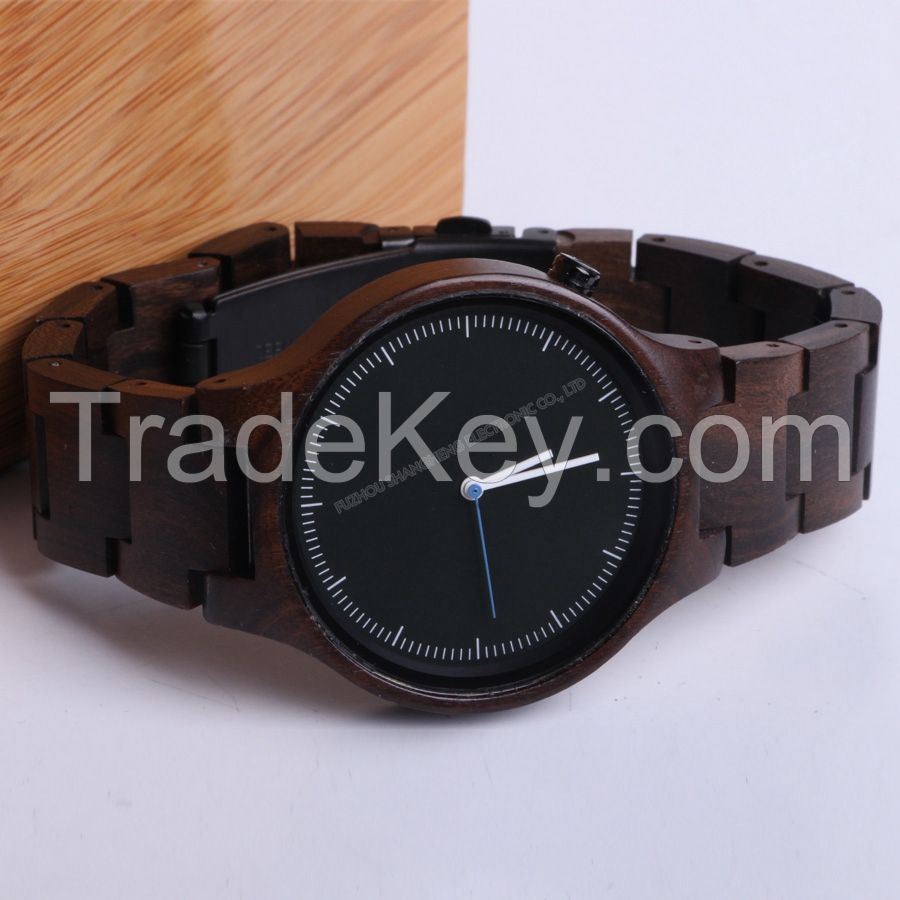 Custom luxury men women wood watch quartz wrist watches