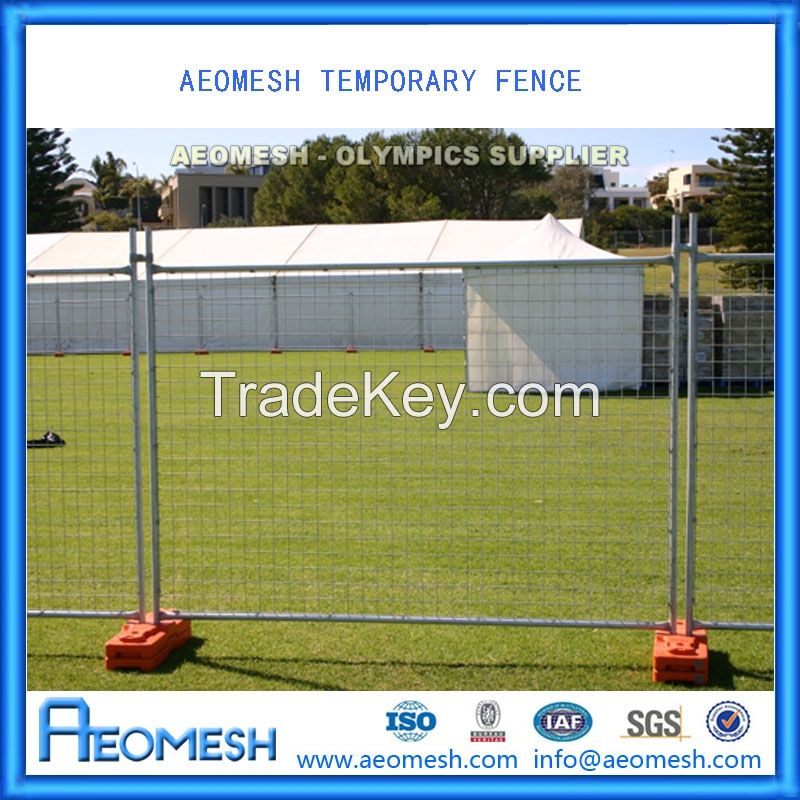 Galvanized decorative construction temporary fence panel factory directly sale