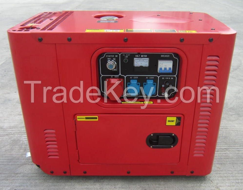 Portable 3kVA silent diesel generator at stock
