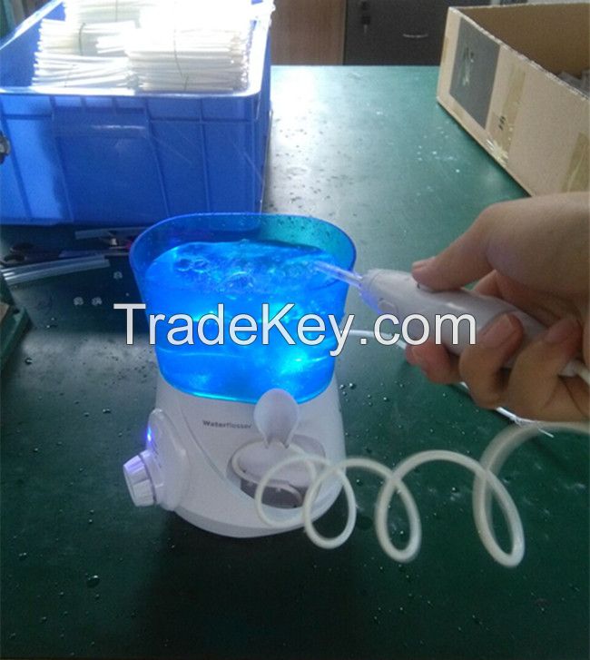 new oem design family size water irrigator with floss and massage mode 