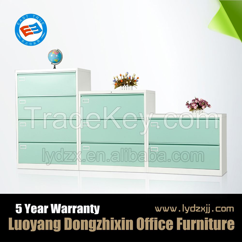 High quality office use steel 2 3 4 drawer lateral file cabinet