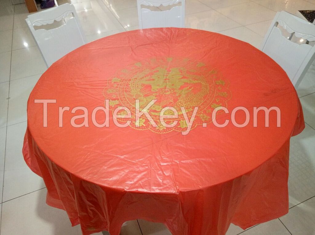 Factory supply disposable Plastic Tablecloth