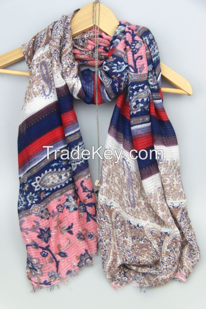 Top Fashion New Arrival Printed Voile Lady Scarf 0202