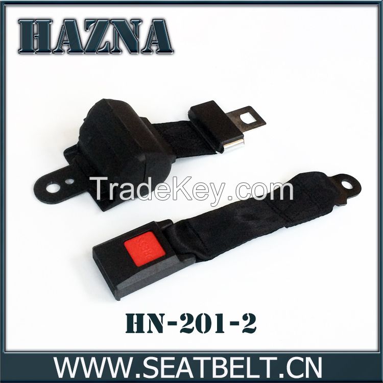 Automobile two point retractable seat belt safety belt