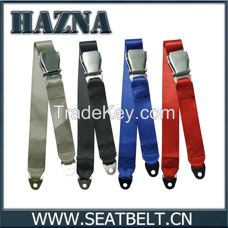 Airplane two point seat belt safety belt