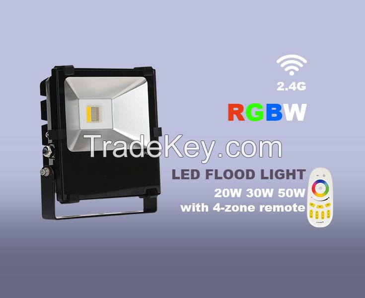 30W smart WIFI rgbw color changing Flood light